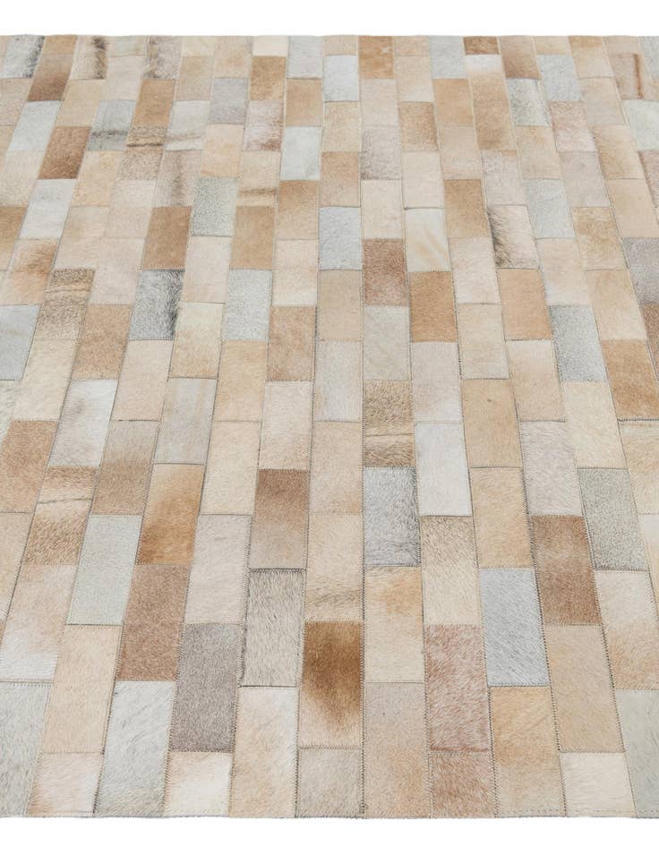 Detail image of  5' x 7' 9 Cowhide Leather Rug