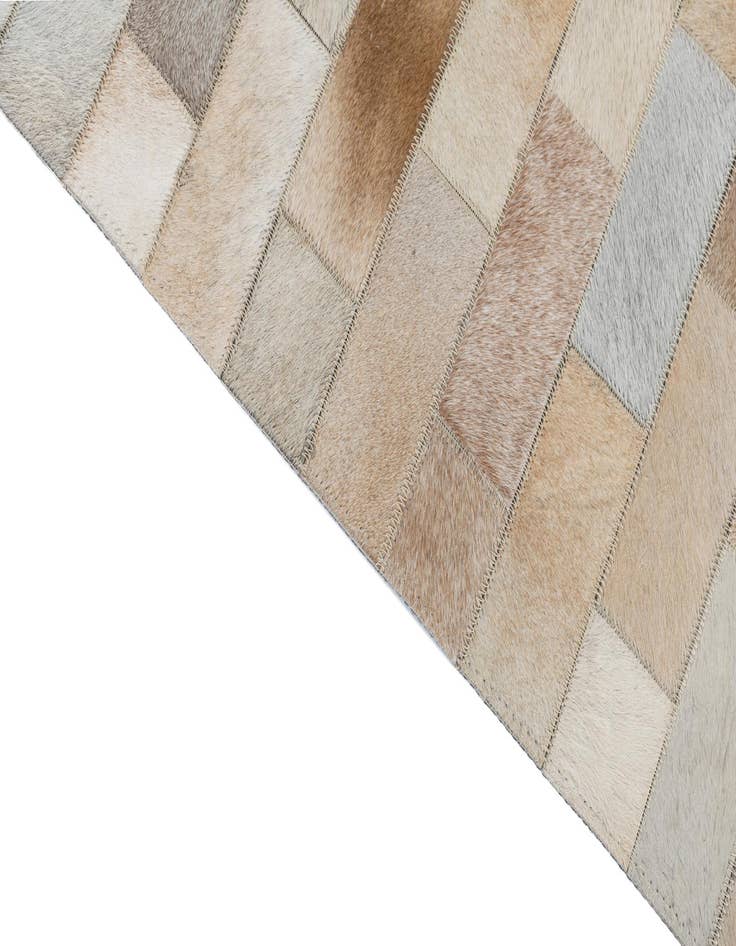 Detail image of  5' x 7' 9 Cowhide Leather Rug