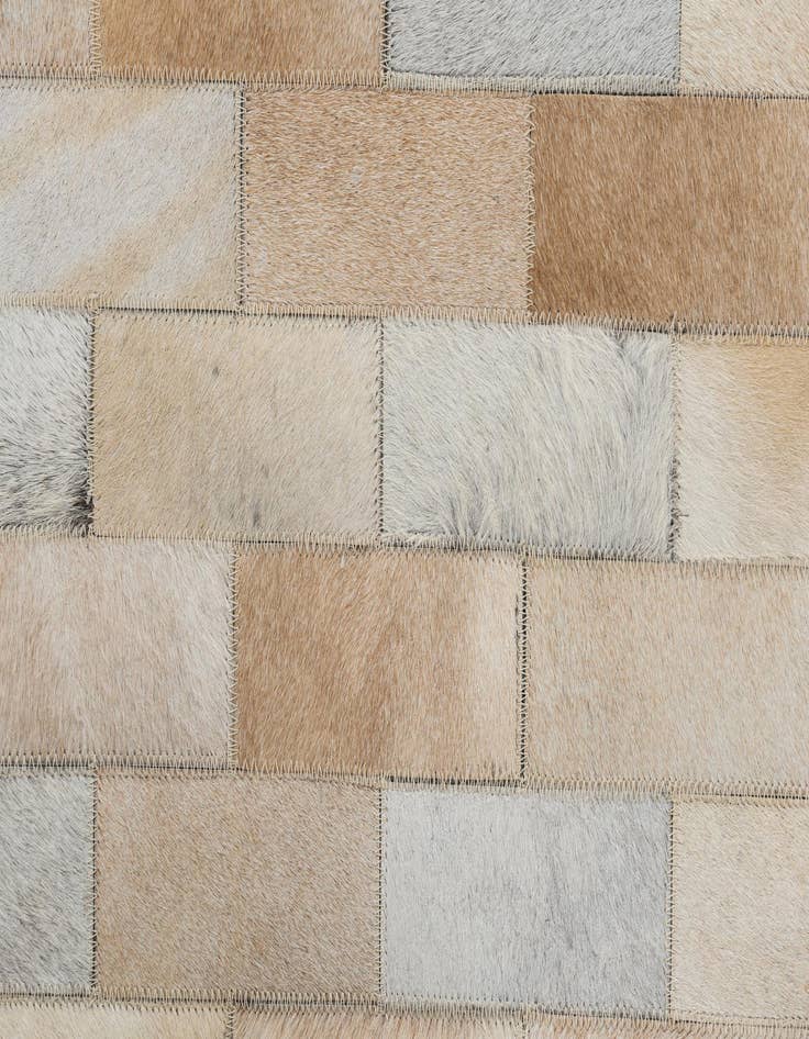 Detail image of  5' x 7' 9 Cowhide Leather Rug