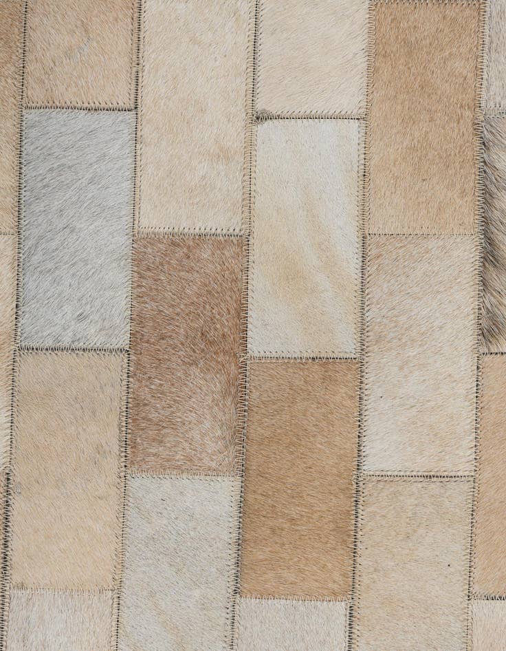 Detail image of  5' x 7' 9 Cowhide Leather Rug