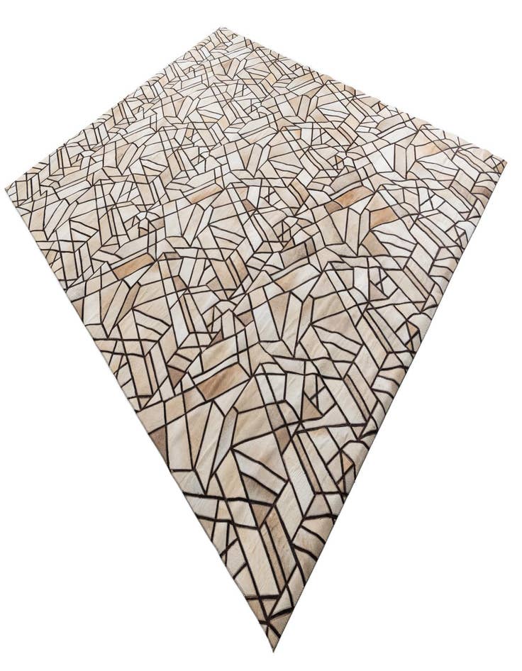 Detail image of  8' x 9' 10 Cowhide Leather Rug