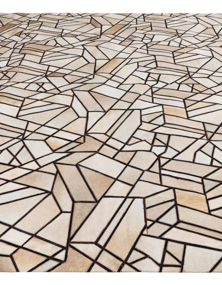 Detail image of  8' x 9' 10 Cowhide Leather Rug