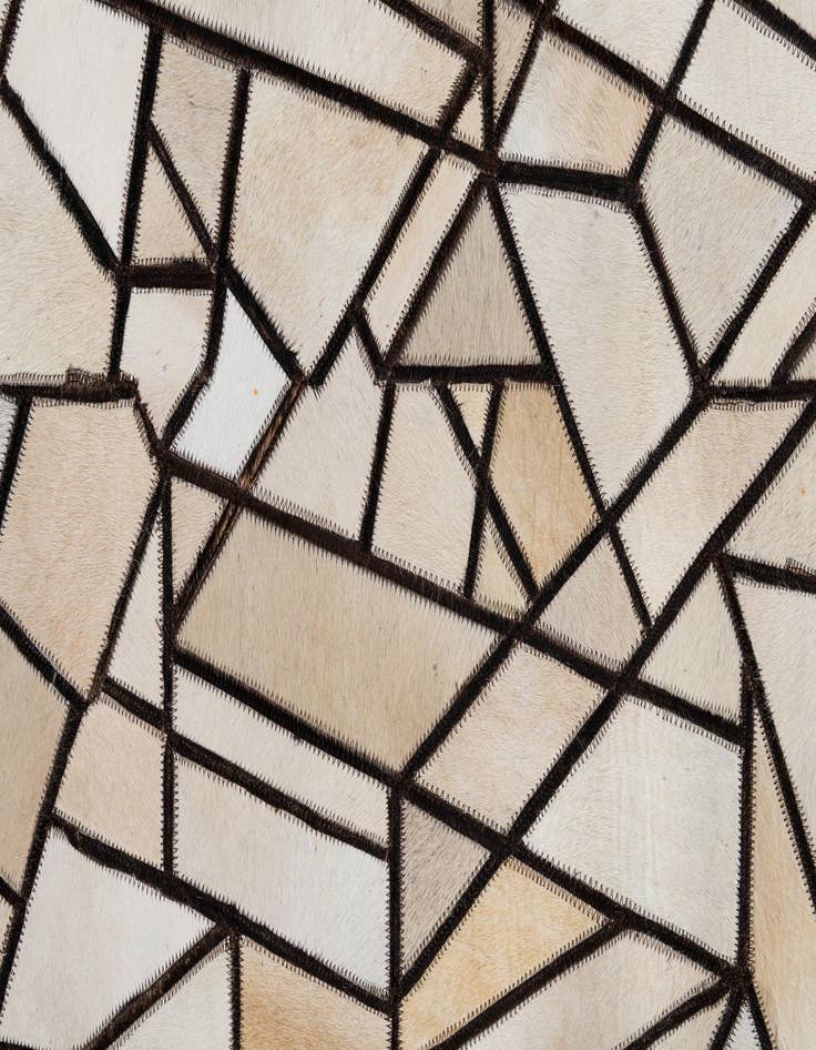 Detail image of  8' x 9' 10 Cowhide Leather Rug