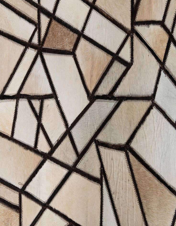 Detail image of  8' x 9' 10 Cowhide Leather Rug