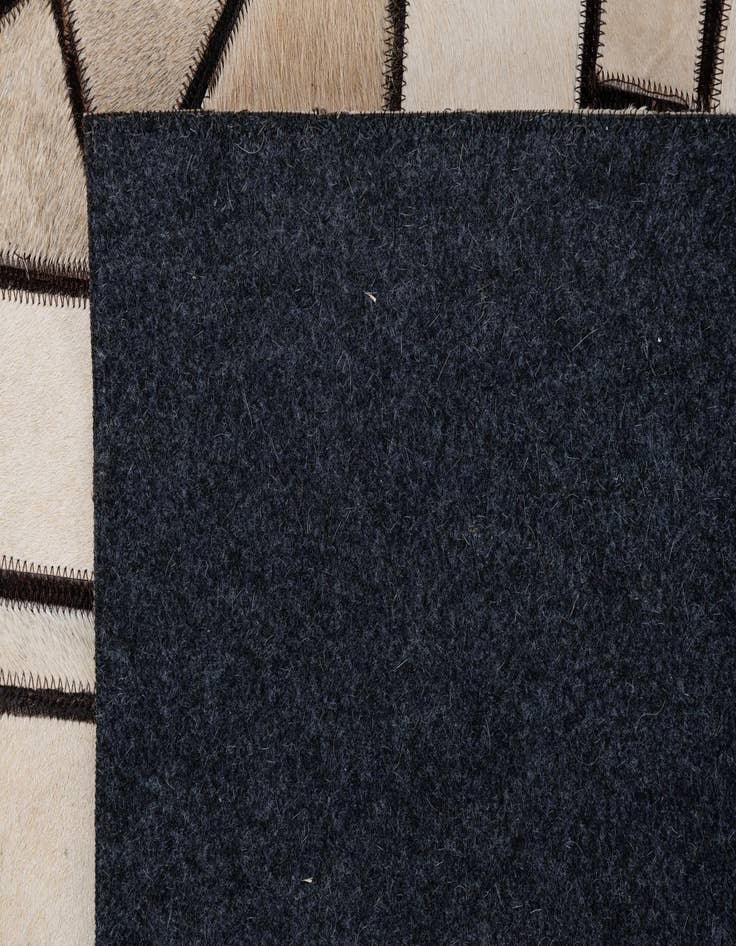 Detail image of  8' x 9' 10 Cowhide Leather Rug