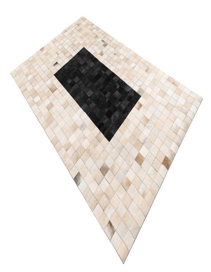 Detail image of  5' x 8' Cowhide Leather Rug