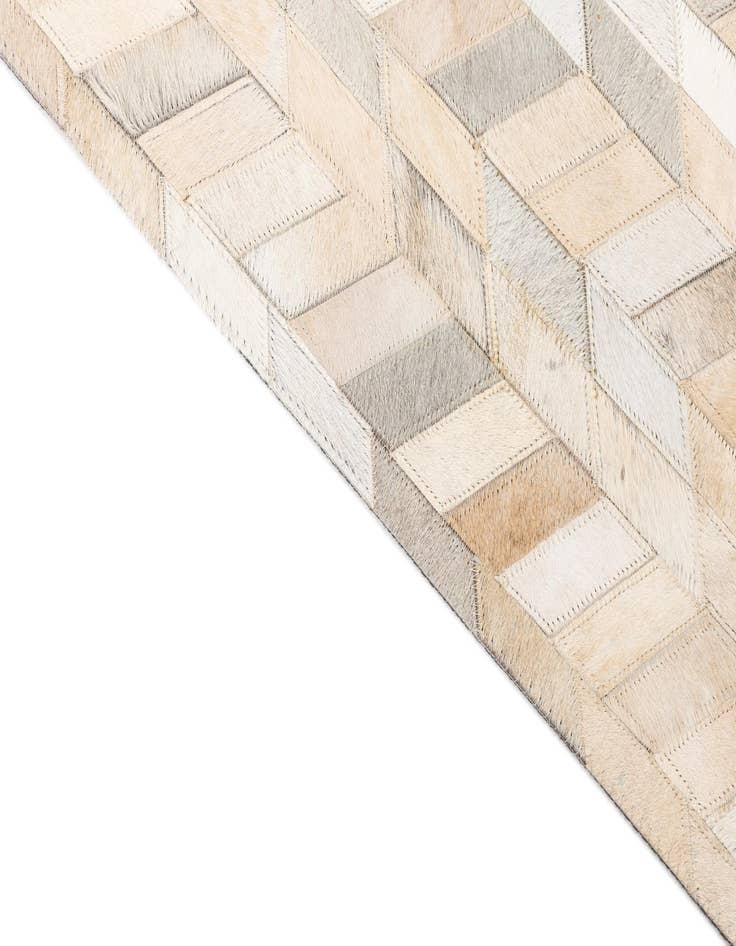 Detail image of  5' x 8' Cowhide Leather Rug