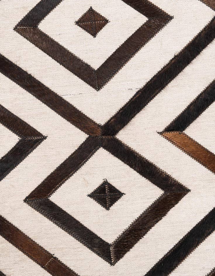 Detail image of  4' x 5' 5 Cowhide Leather Rug