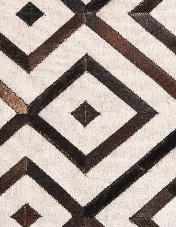 Detail image of  4' x 5' 5 Cowhide Leather Rug