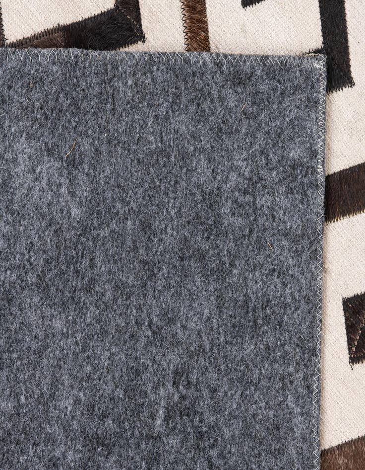 Detail image of  4' x 5' 5 Cowhide Leather Rug