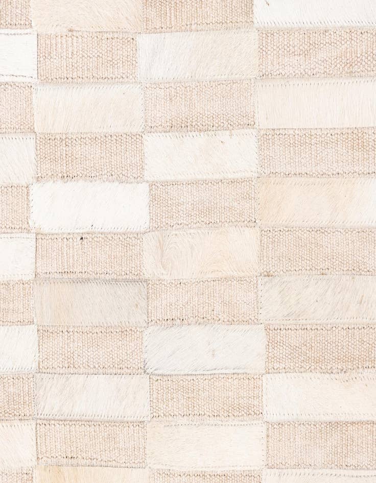 Detail image of  3' 10 x 5' 10 Cowhide Leather Rug