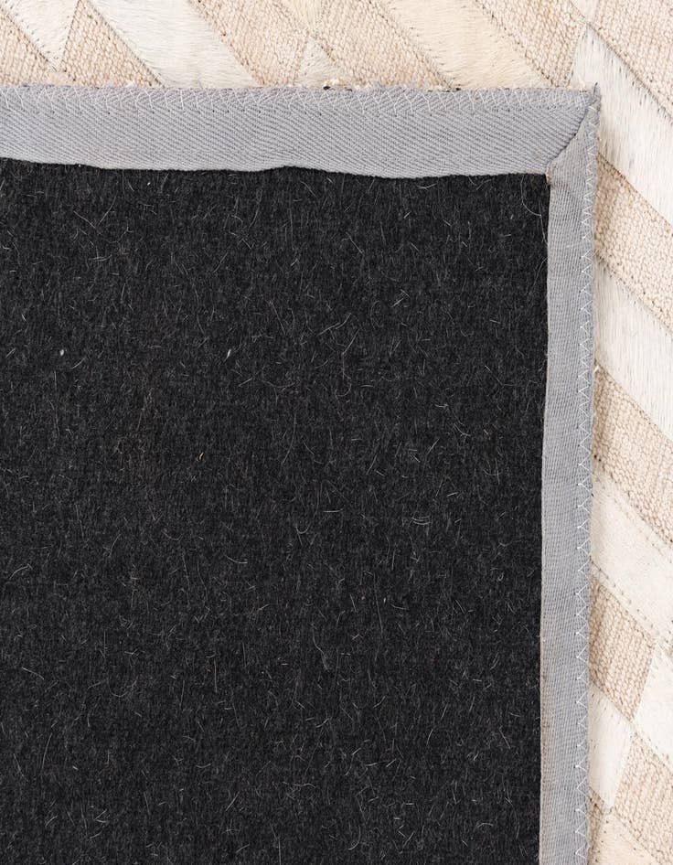 Detail image of  3' 10 x 5' 10 Cowhide Leather Rug