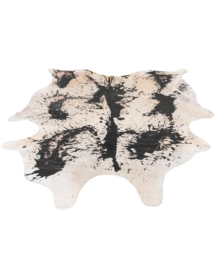 Detail image of  6' 3 x 7' 2 Cowhide Leather Rug