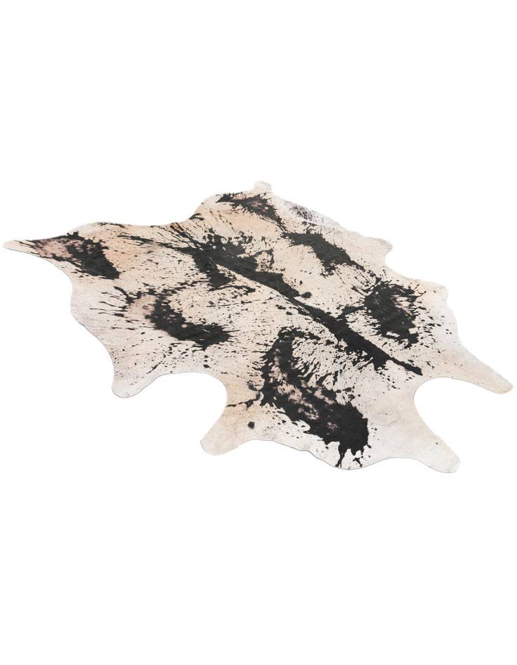 Detail image of  6' 3 x 7' 2 Cowhide Leather Rug