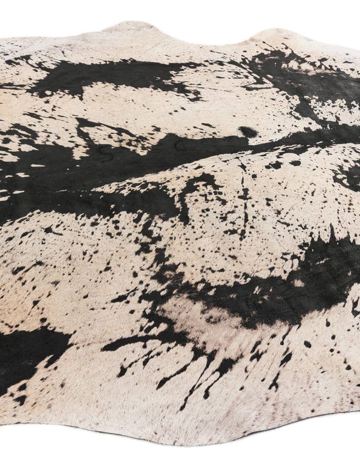 Detail image of  6' 3 x 7' 2 Cowhide Leather Rug