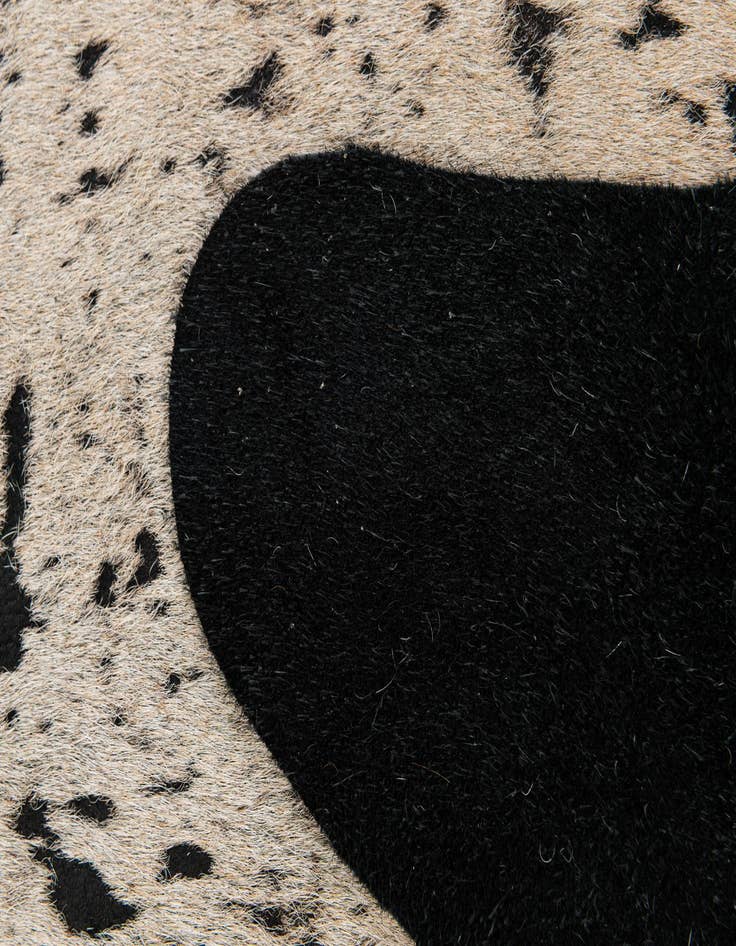 Detail image of  6' 3 x 7' 2 Cowhide Leather Rug