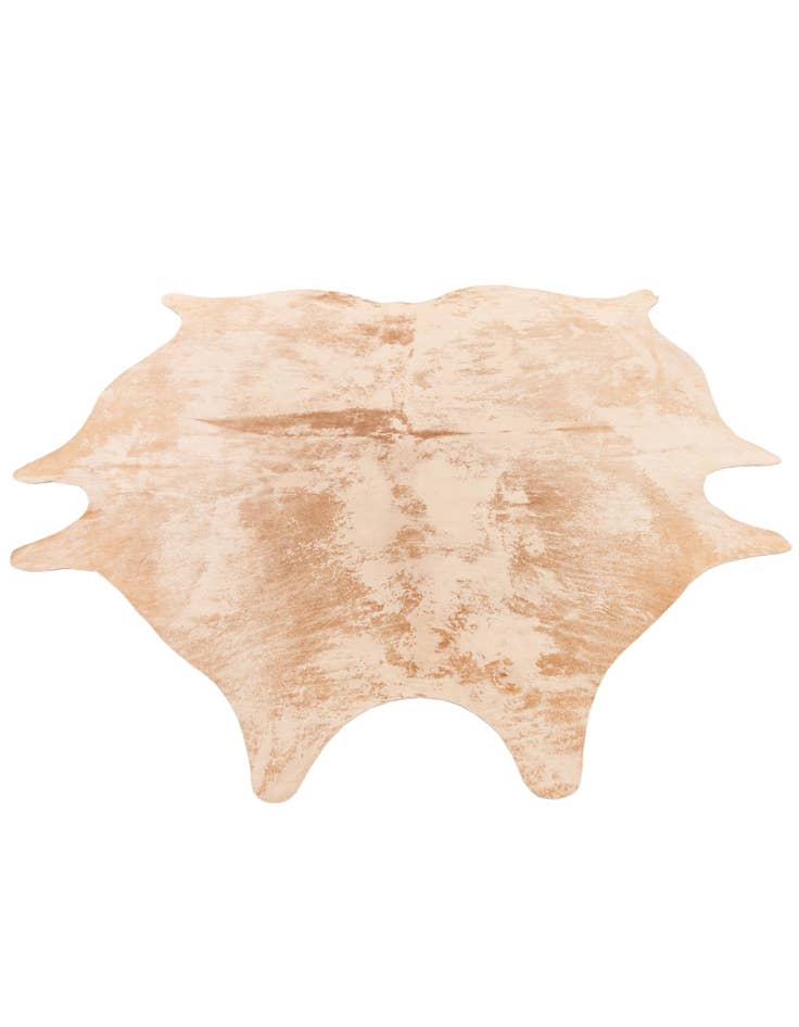 Detail image of  6' 6 x 7' 7 Cowhide Leather Rug