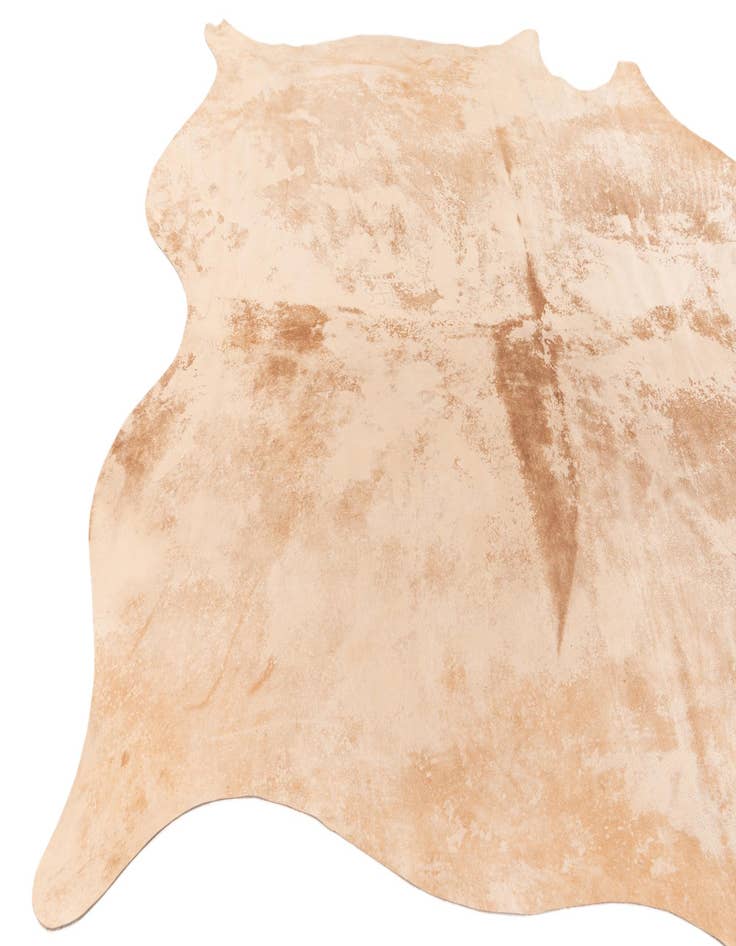 Detail image of  6' 6 x 7' 7 Cowhide Leather Rug