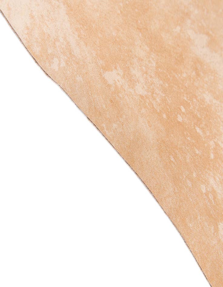 Detail image of  6' 6 x 7' 7 Cowhide Leather Rug