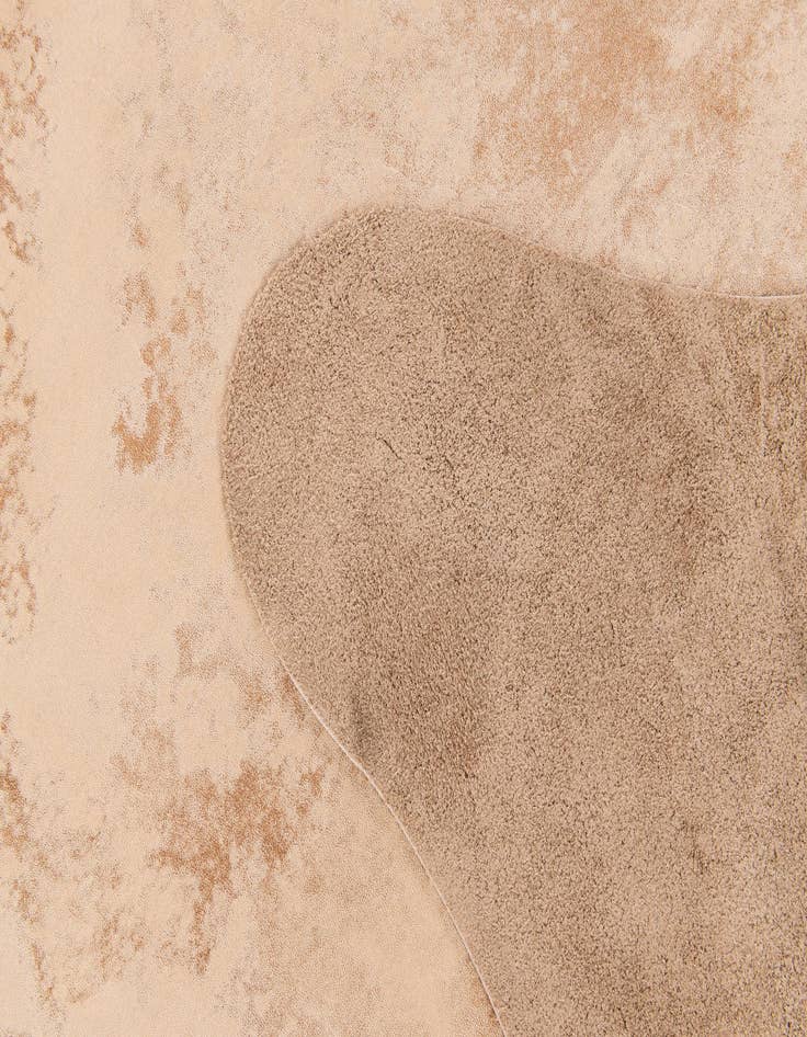 Detail image of  6' 6 x 7' 7 Cowhide Leather Rug