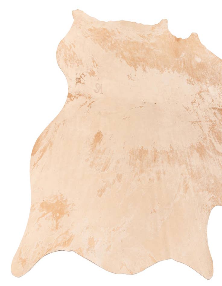 Detail image of  6' 6 x 7' 6 Cowhide Leather Rug
