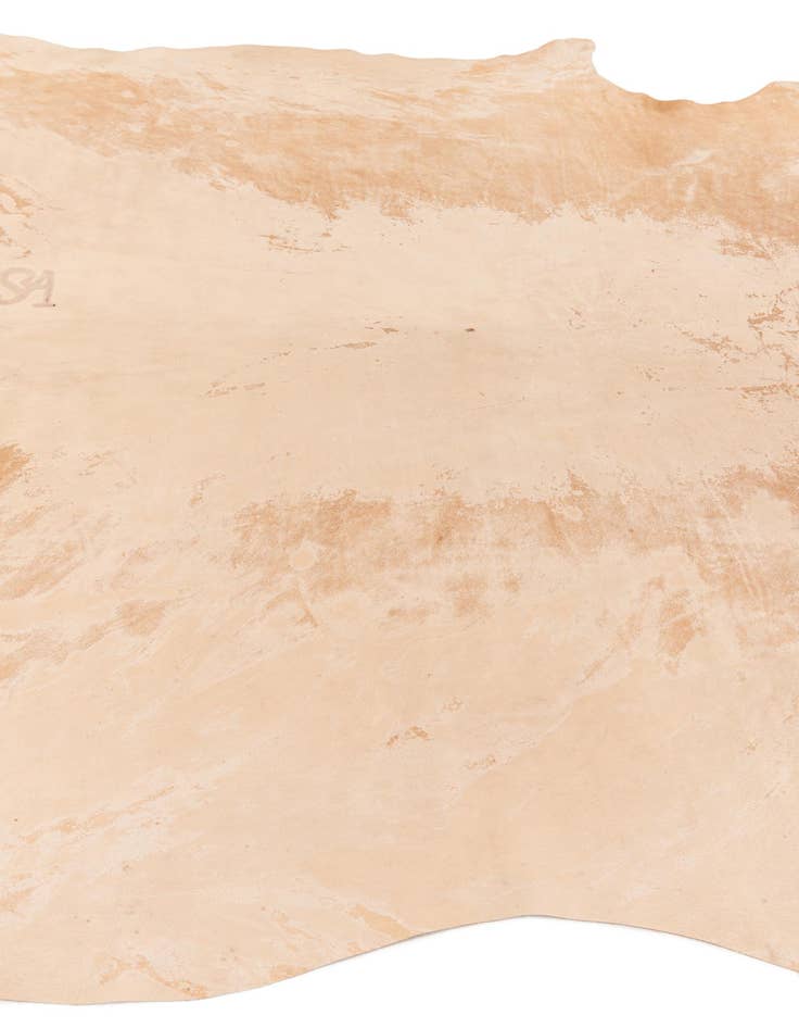 Detail image of  6' 6 x 7' 6 Cowhide Leather Rug