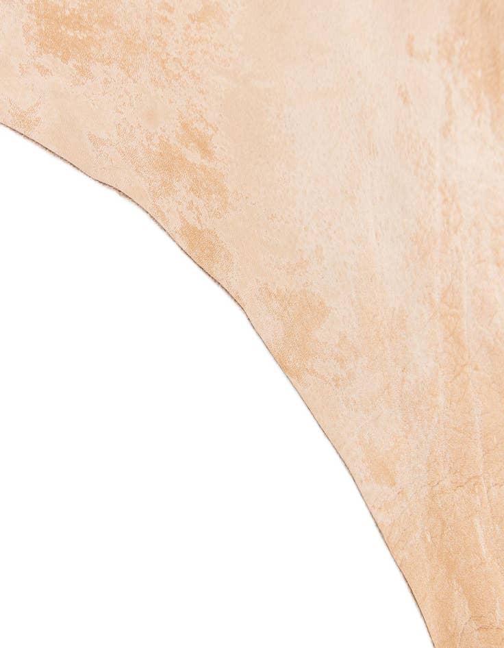 Detail image of  6' 6 x 7' 3 Cowhide Leather Rug