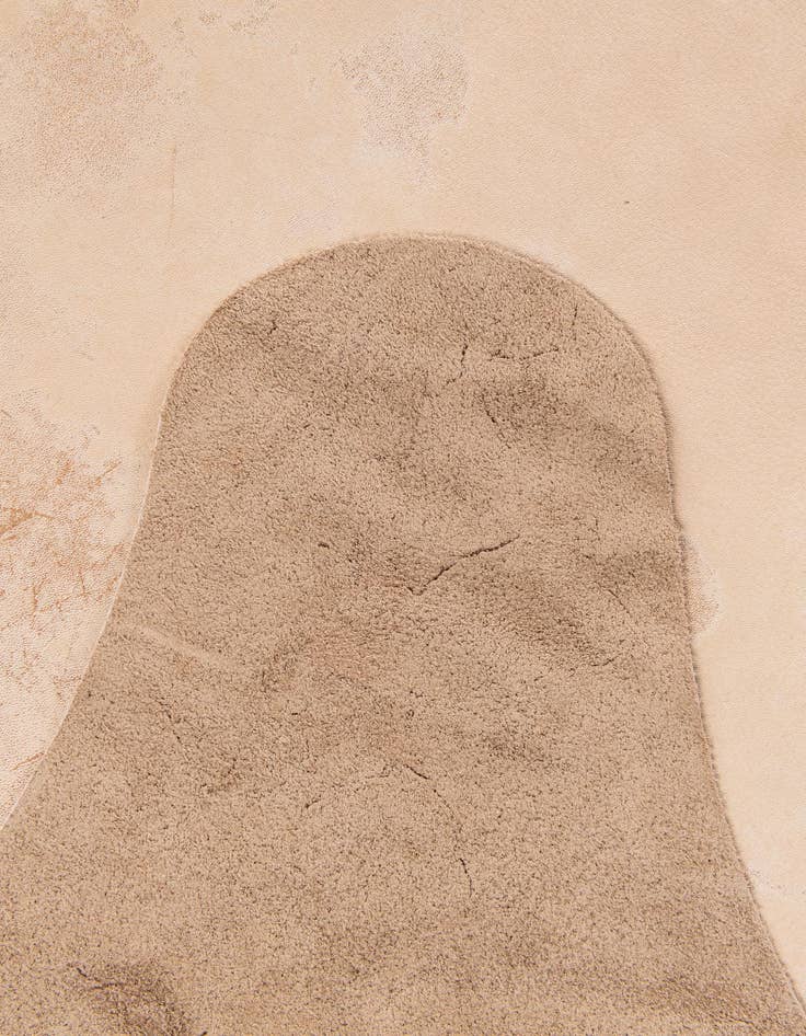 Detail image of  6' 6 x 7' 3 Cowhide Leather Rug