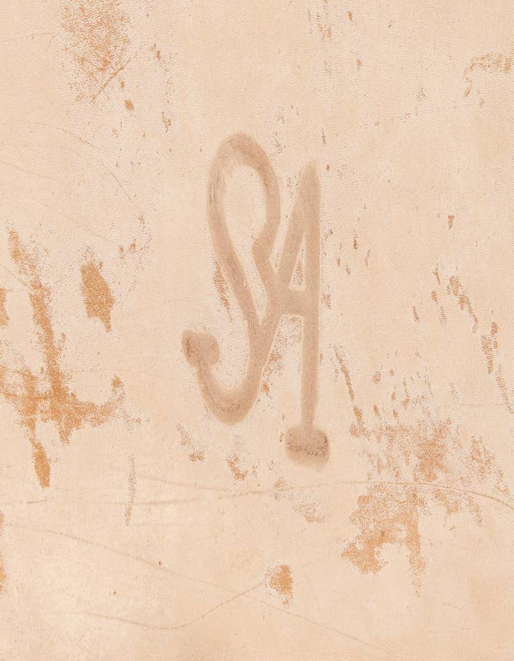 Detail image of  5' 10 x 7' Cowhide Leather Rug