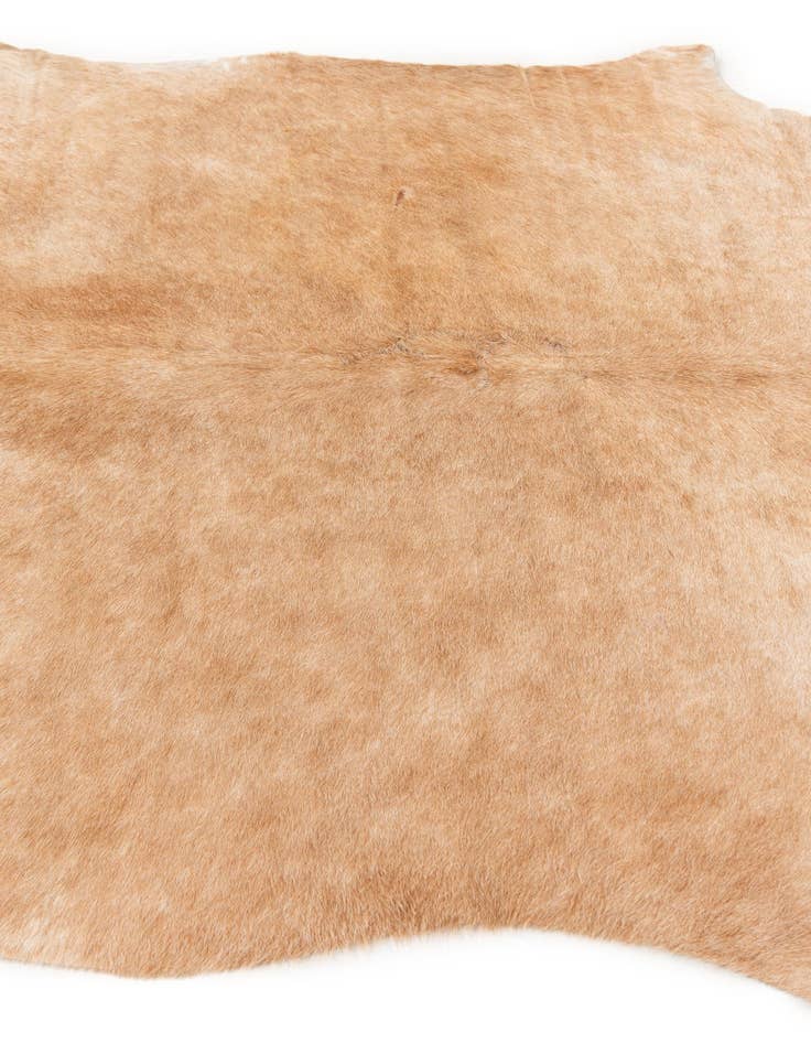 Detail image of  5' 5 x 6' 5 Cowhide Leather Rug