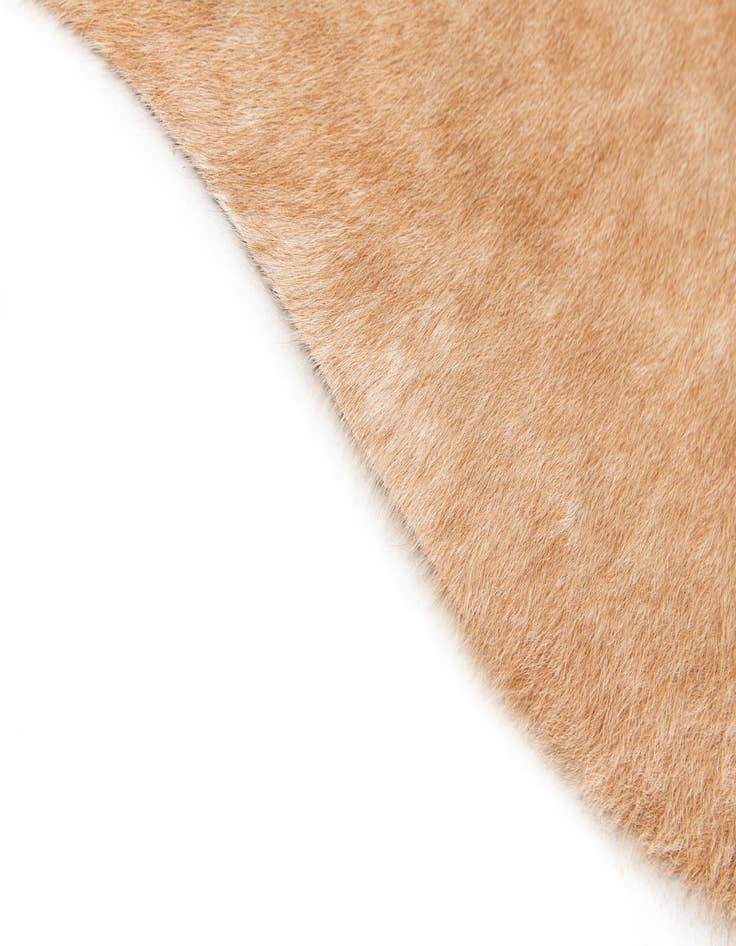 Detail image of  5' 5 x 6' 5 Cowhide Leather Rug