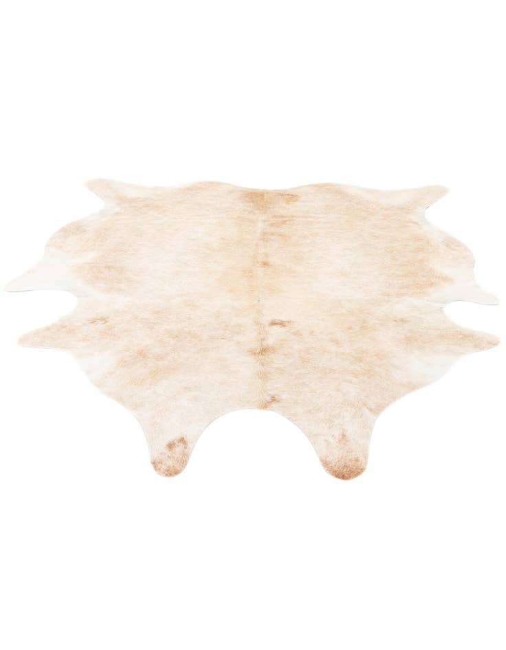 Detail image of  6' 9 x 7' 6 Cowhide Leather Rug