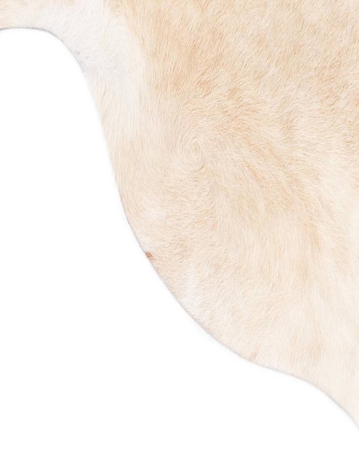 Detail image of  6' 9 x 7' 6 Cowhide Leather Rug
