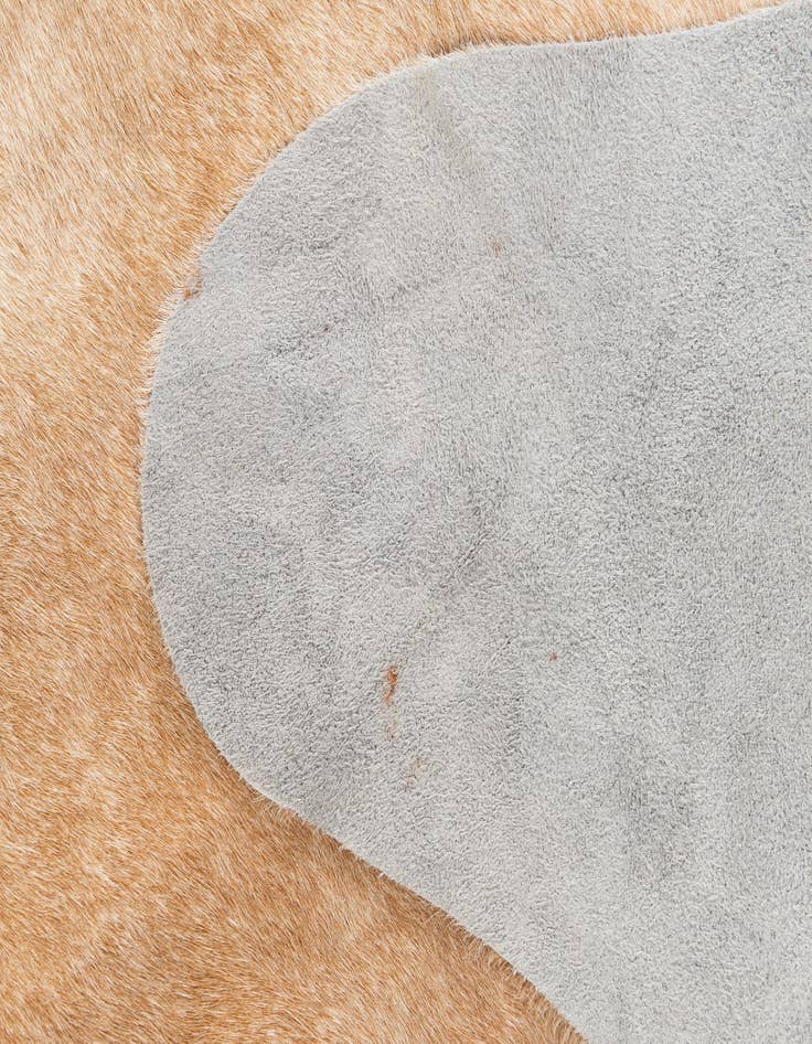 Detail image of  6' 7 x 7' 7 Cowhide Leather Rug