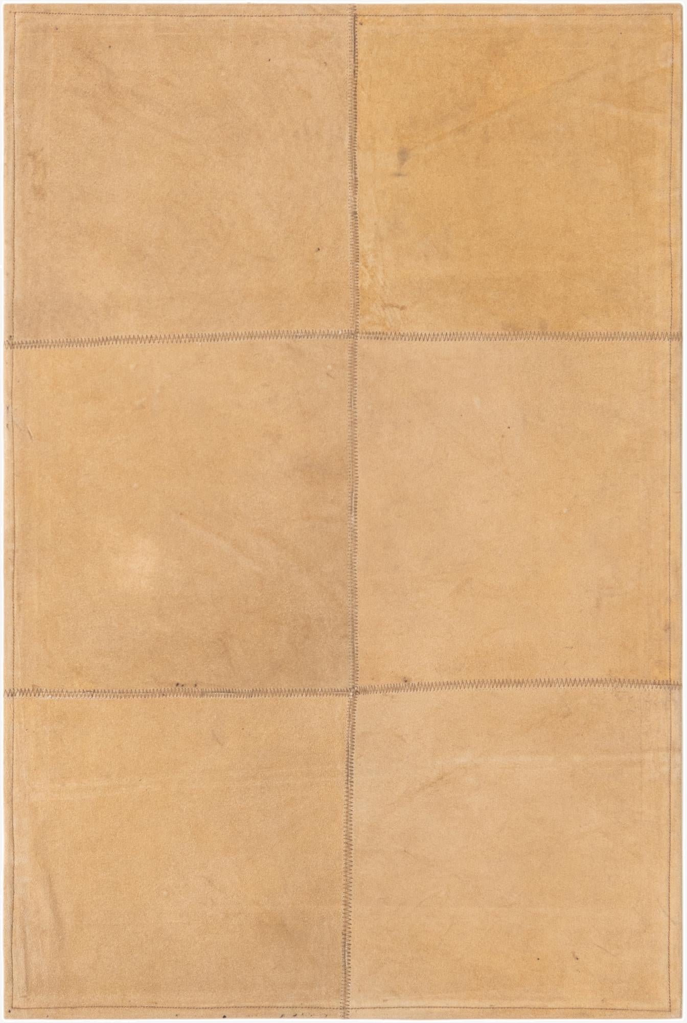  2' x 3' Cowhide Leather Rug