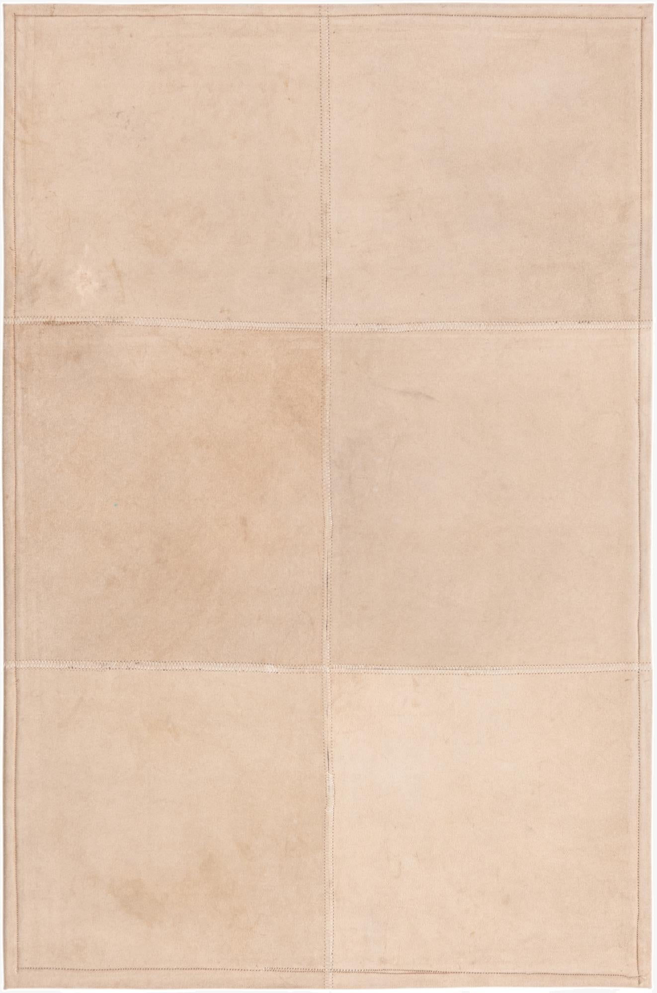  2' x 3' Cowhide Leather Rug