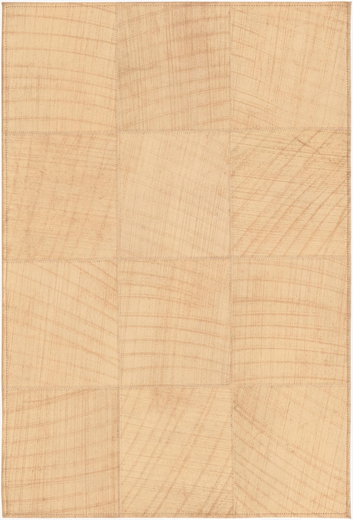  2' x 3' Cowhide Leather Rug