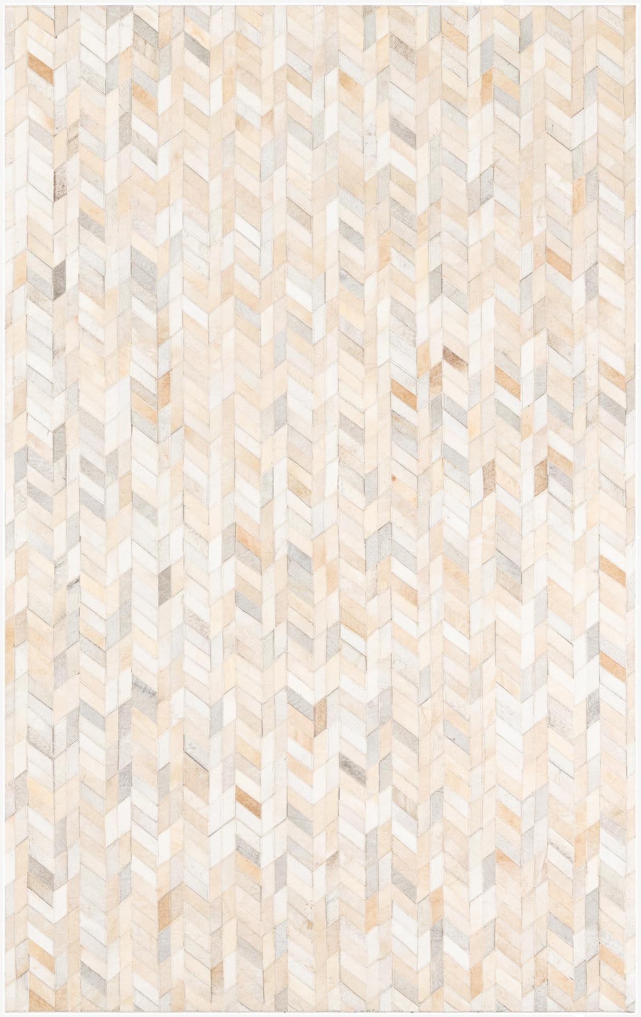  5' x 8' Cowhide Leather Rug