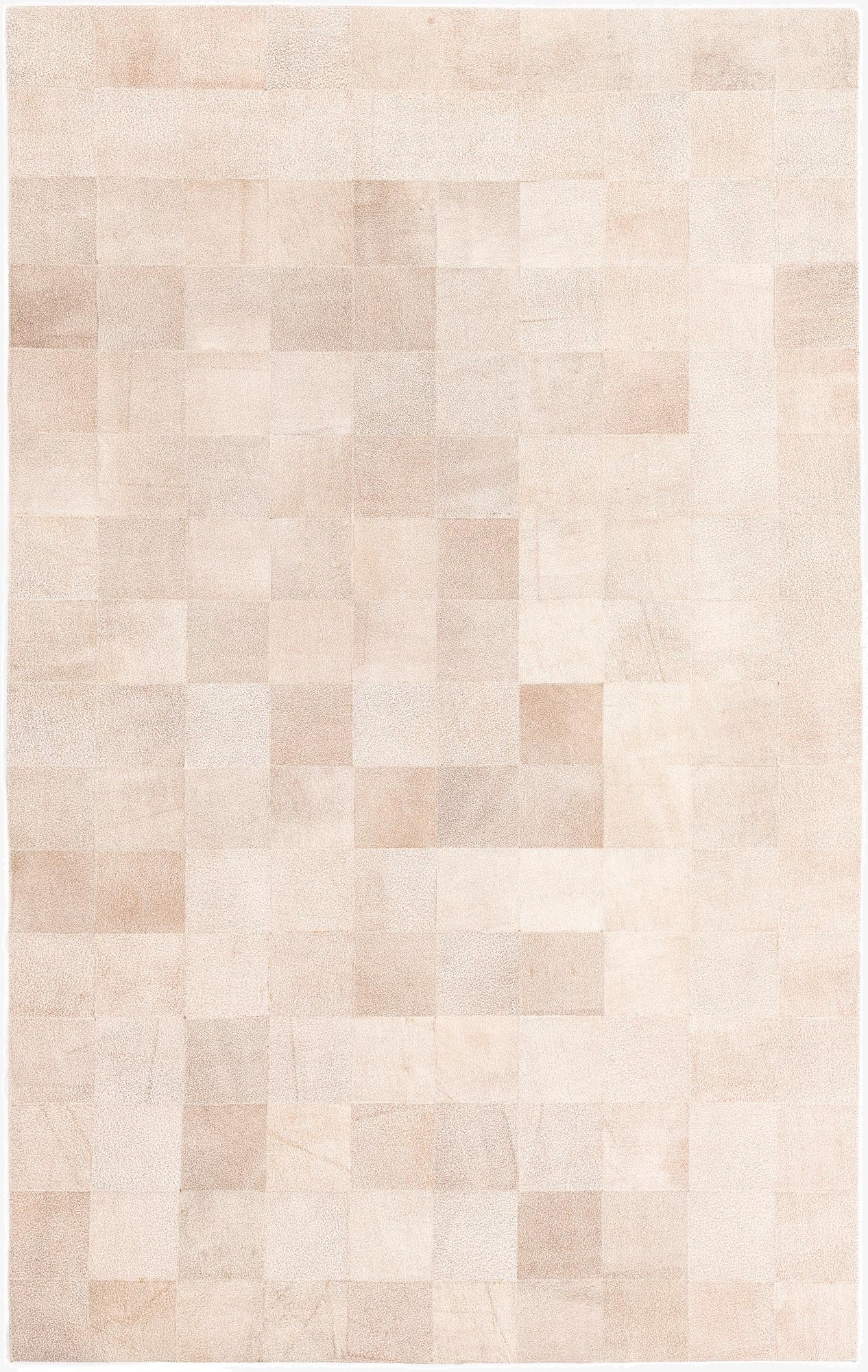  5' x 7' 10 Cowhide Leather Rug