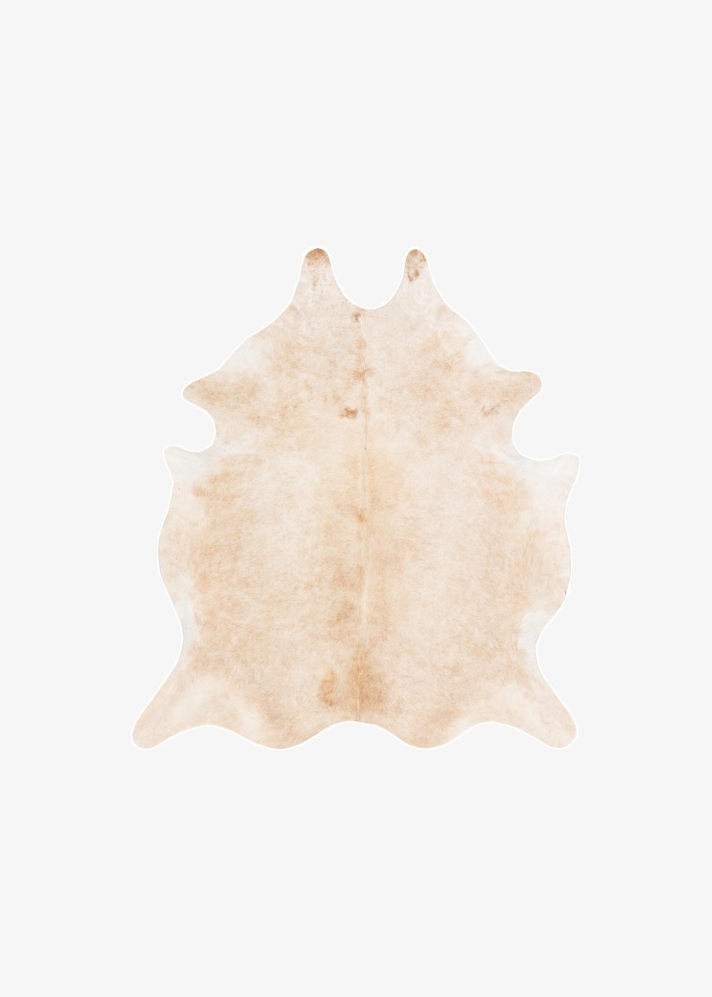  6' 9 x 7' 6 Cowhide Leather Rug