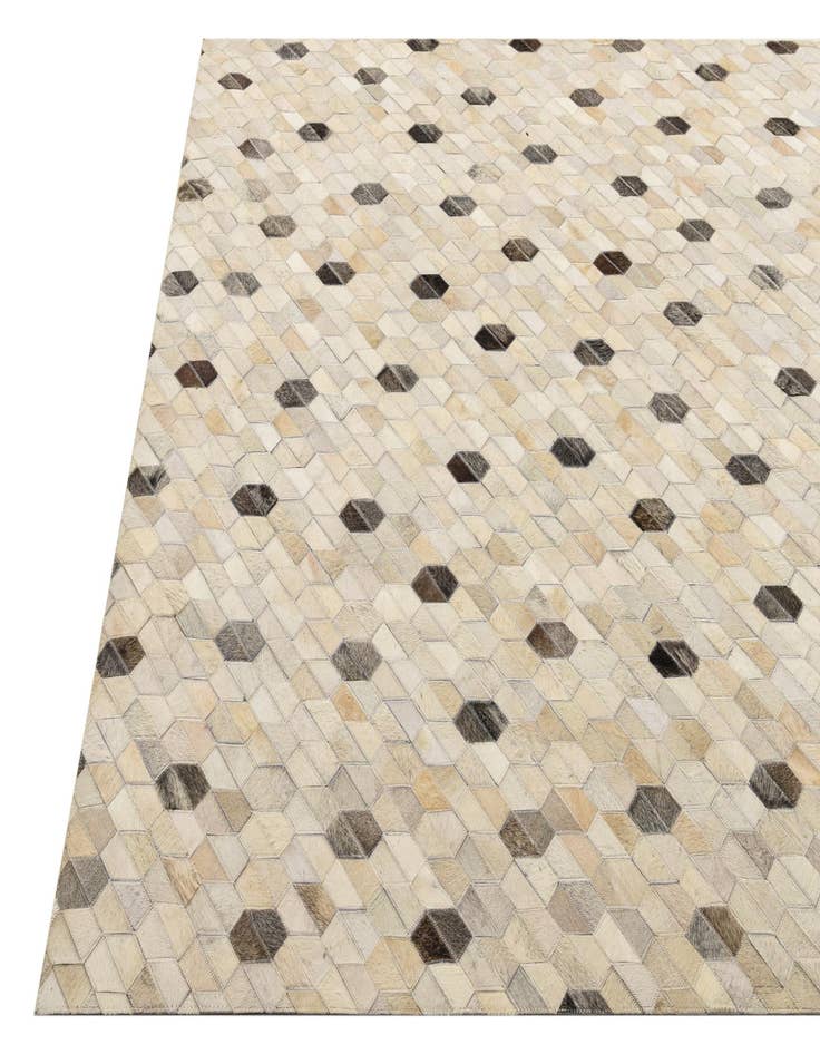 Detail image of  5' 4 x 7' 7 Cowhide Rug