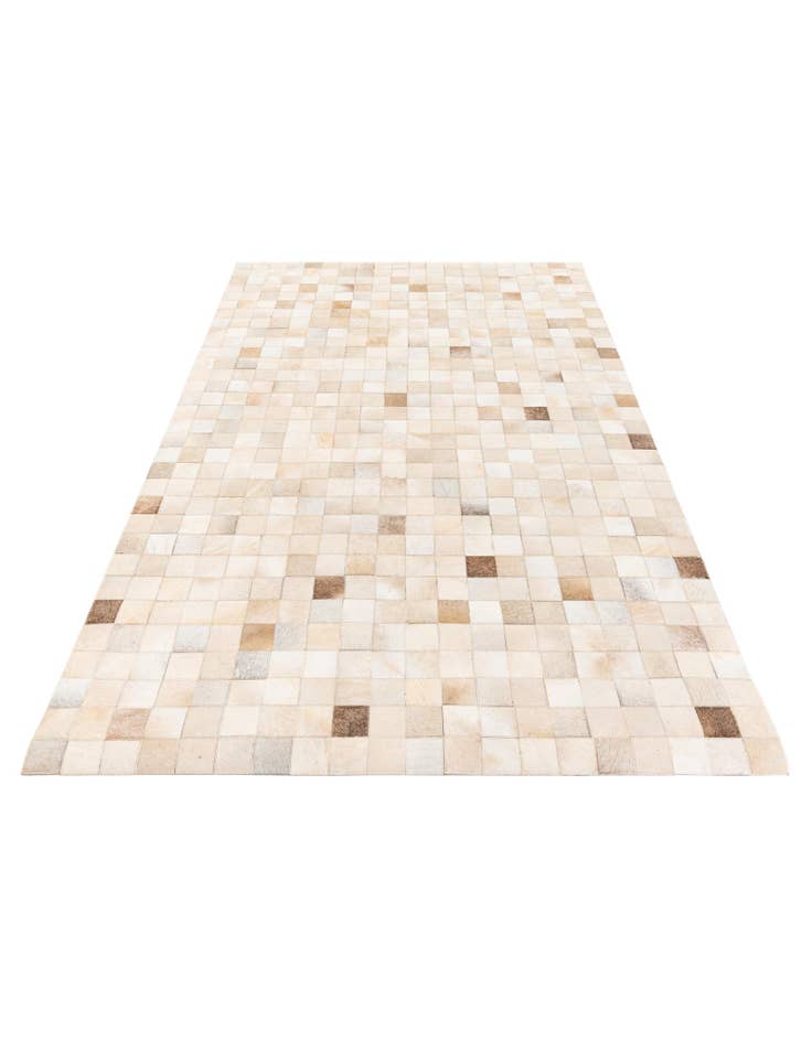 Detail image of  4' 11 x 7' 10 Cowhide Stocks Rug