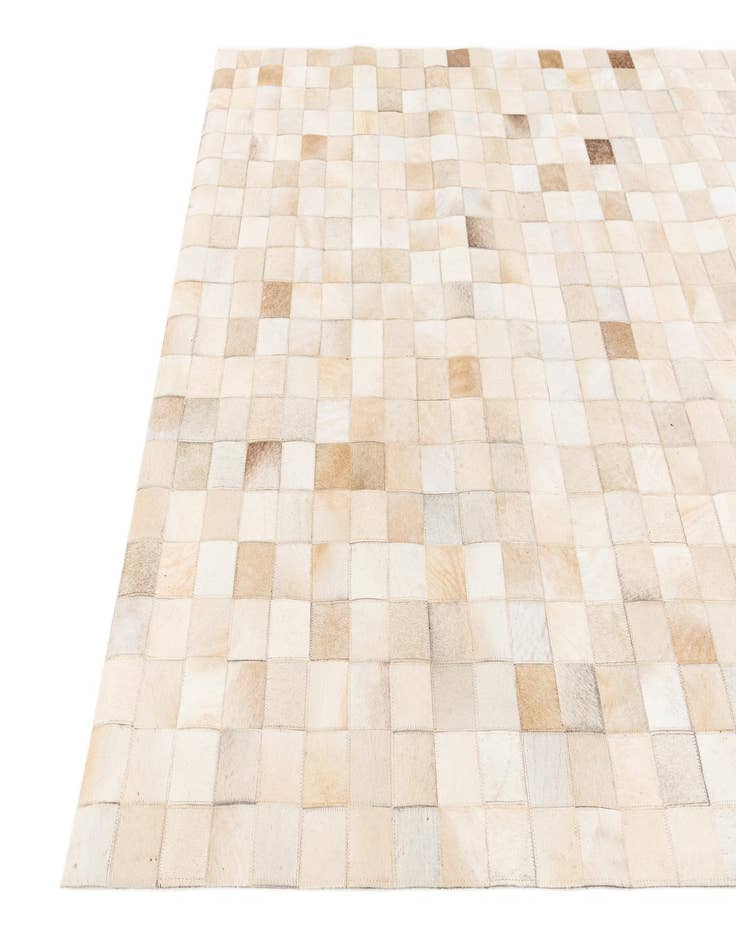 Detail image of  4' 11 x 7' 10 Cowhide Stocks Rug