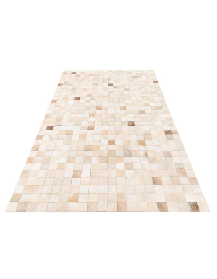 Detail image of  4' 11 x 7' 10 Cowhide Stocks Rug