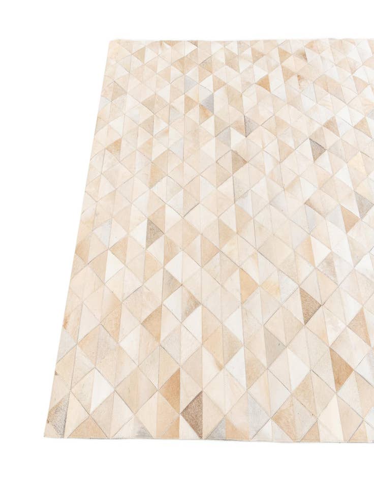 Detail image of  5' 1 x 8' 1 Cowhide Stocks Rug