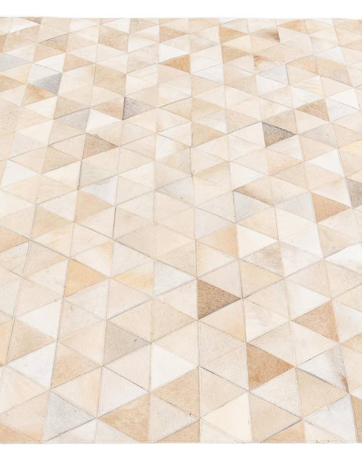 Detail image of  5' 1 x 8' 1 Cowhide Stocks Rug