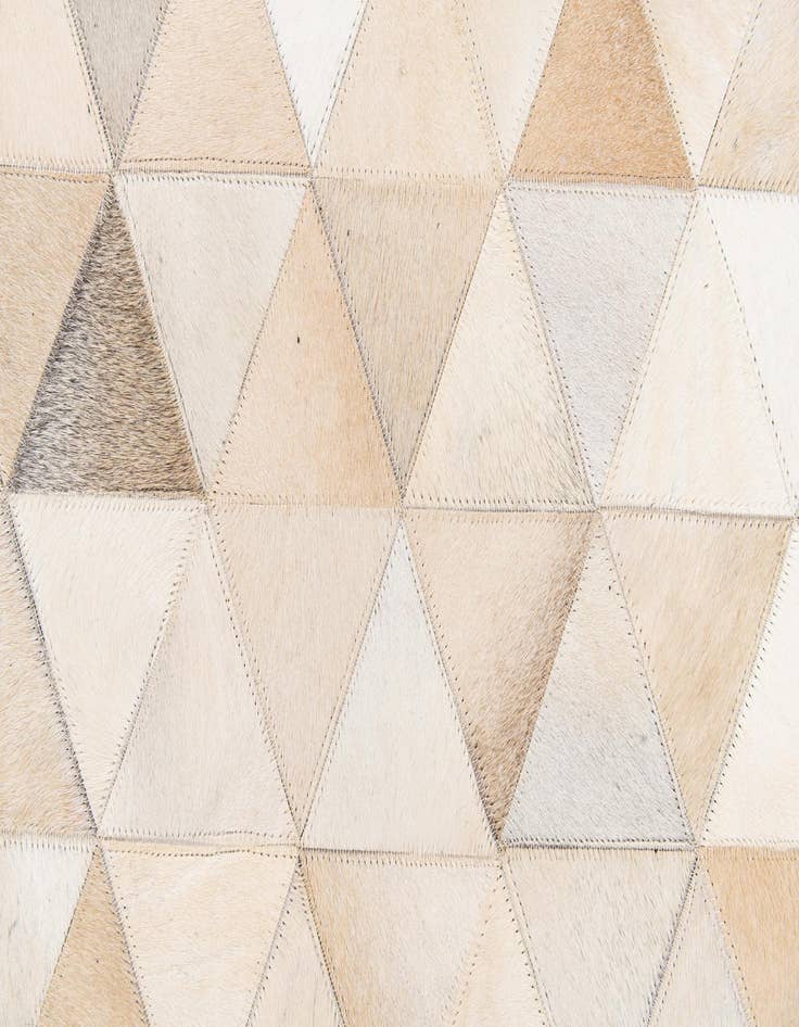 Detail image of  5' 1 x 8' 1 Cowhide Stocks Rug