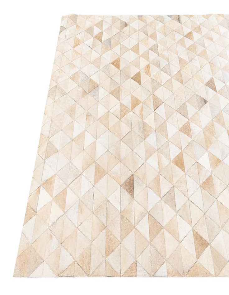 Detail image of  5' 2 x 8' 1 Cowhide Stocks Rug