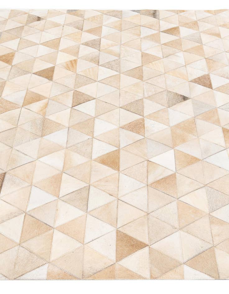 Detail image of  5' 2 x 8' 1 Cowhide Stocks Rug