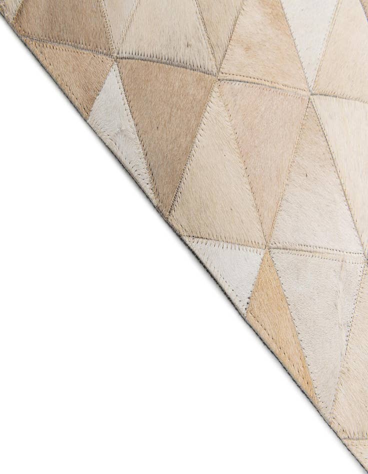 Detail image of  5' 2 x 8' 1 Cowhide Stocks Rug